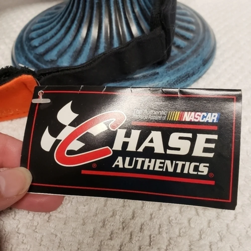 Nascar Racing Visor Stewart #20 Black Orange New‎ Adjustable